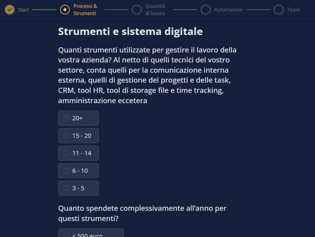 Esempi di domande sugli strumenti digitali