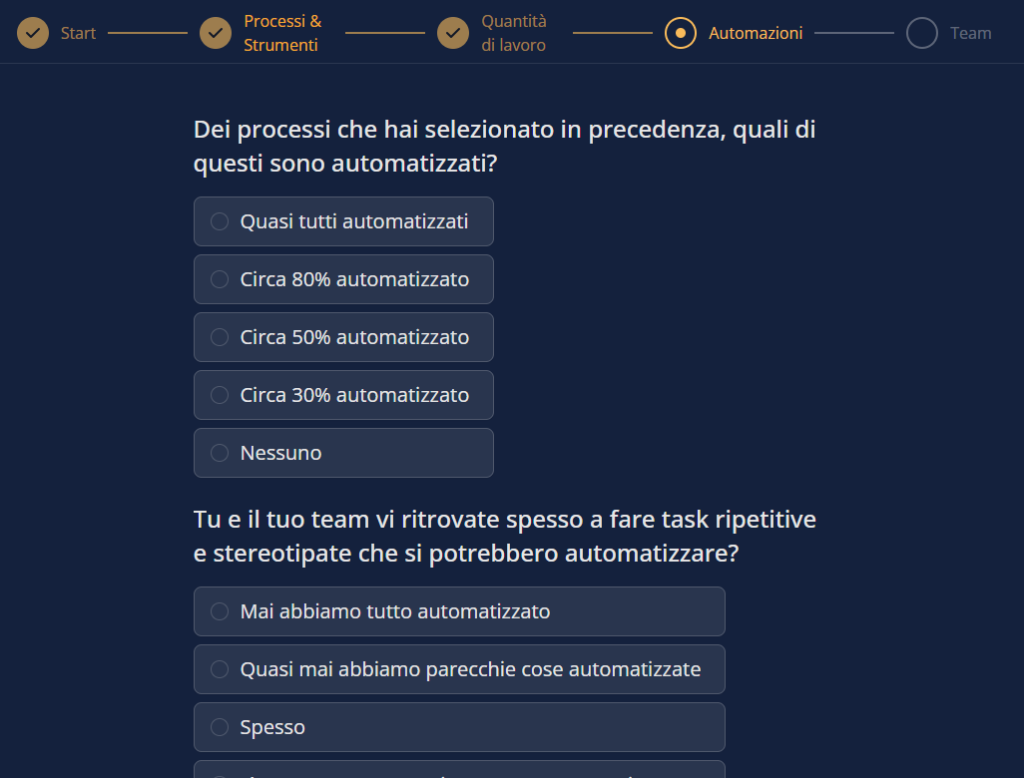 Esempi di domande sulle automazioni