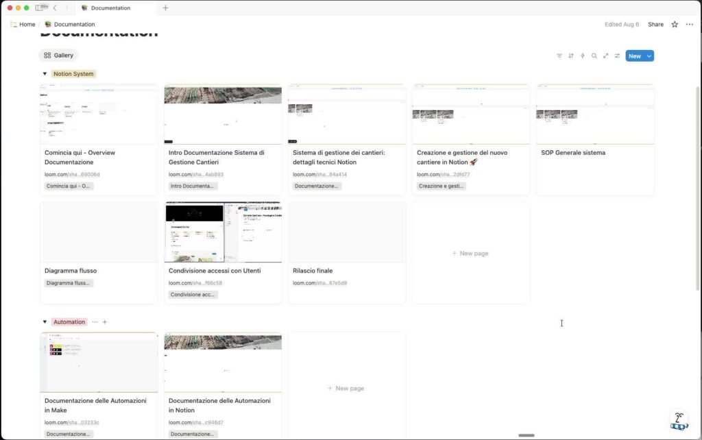Documentazione del sistema per Anna Fabbri