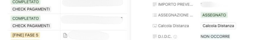 Pulsante di calcolo distanze automatico