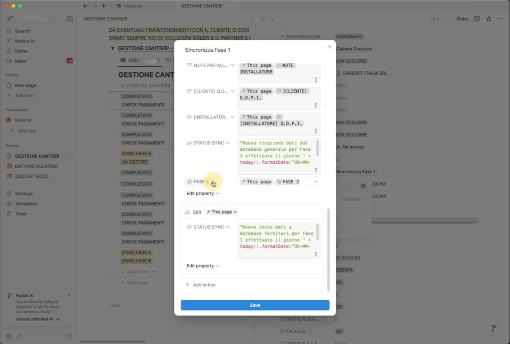 Formazione su come modificare le automazioni